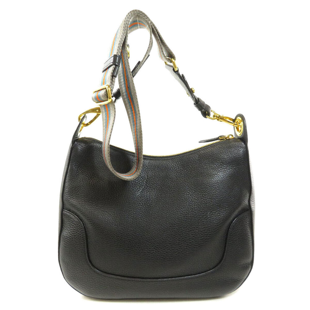Prada shoulder calfskin logo motif bag